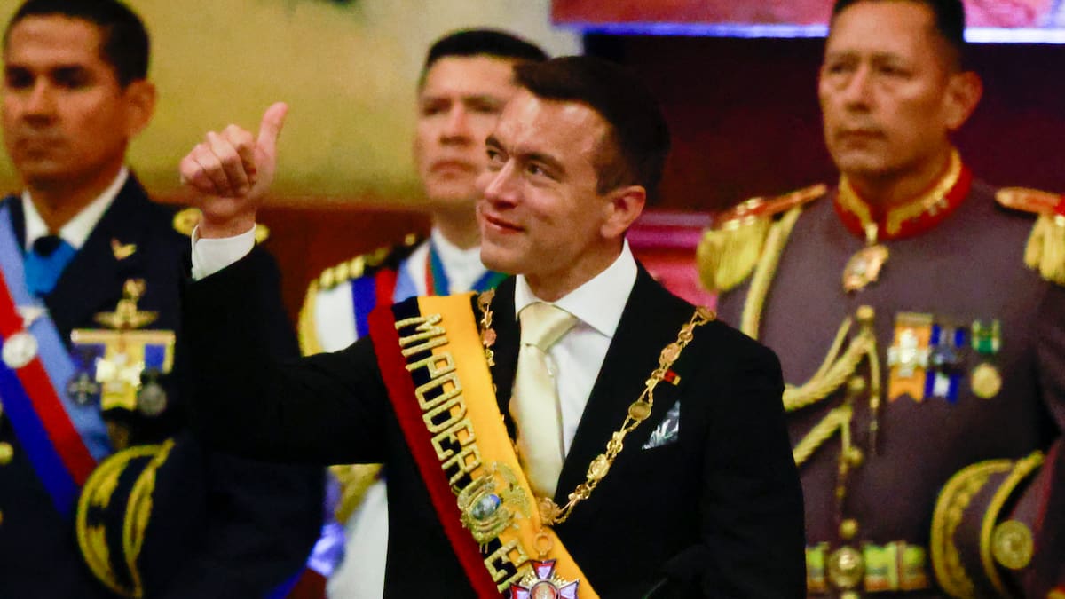 Colombia acusa a Daniel Noboa, presidente de Ecuador, de intervenir en sus elecciones tras hablar con Abelardo de la Espriella, candidato opositor colombiano, sobre retiro de aranceles