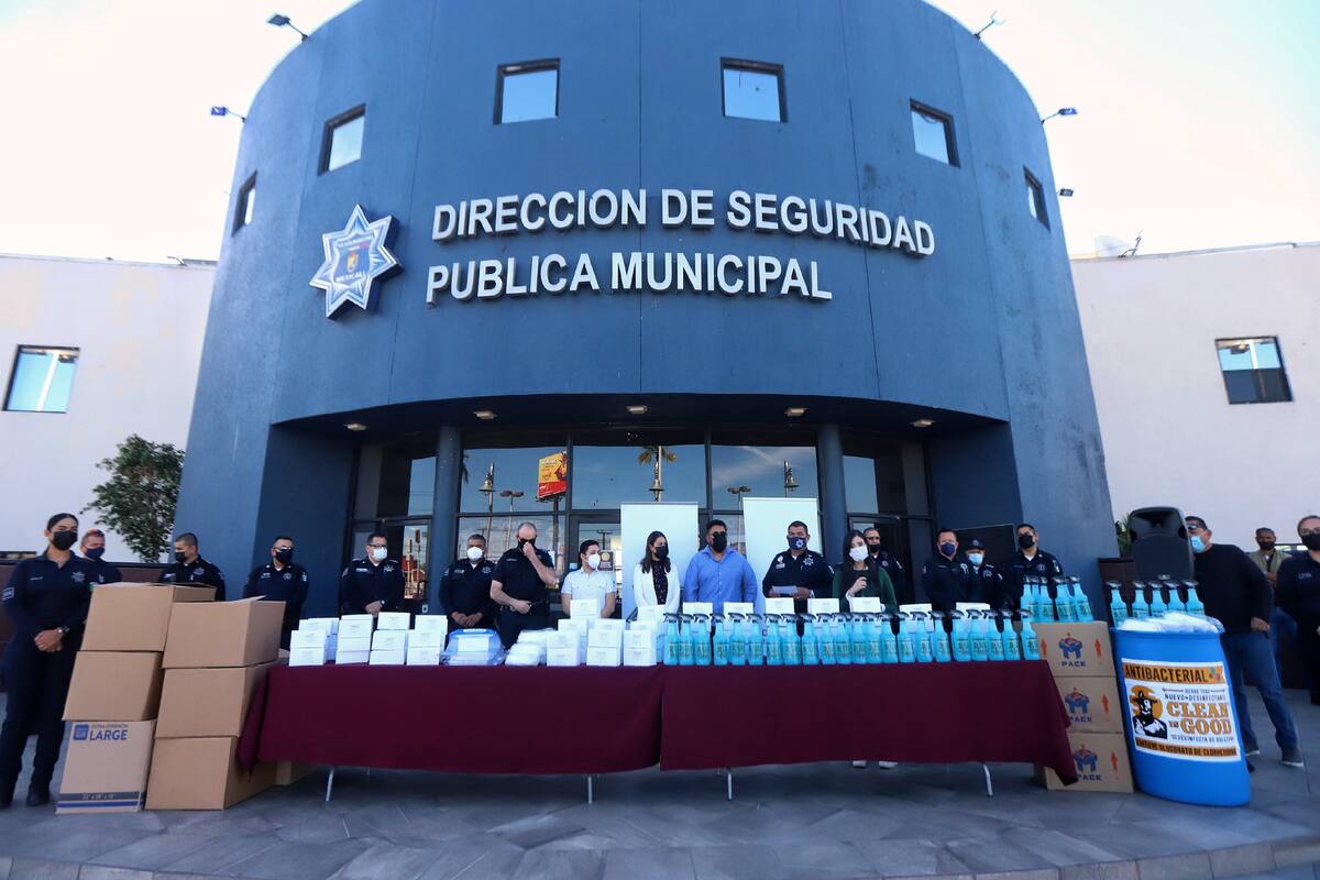 Donan insumos a la Policía Municipal de Mexicali