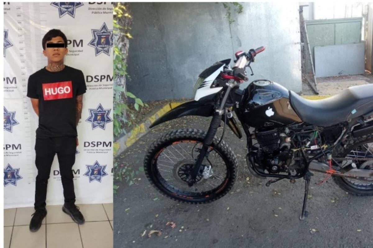 Arrestan a joven por robar moto y realizar disparos