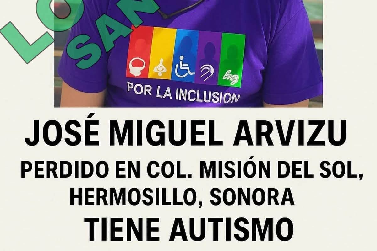 Joven reportado como desaparecido es localizado sano y a salvo en Hermosillo