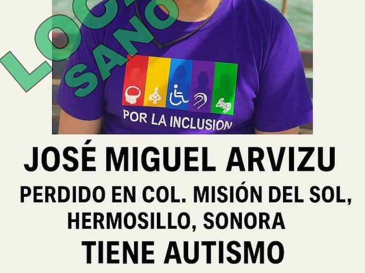 Joven reportado como desaparecido es localizado sano y a salvo en Hermosillo