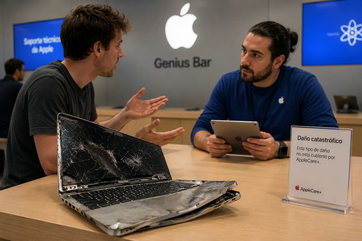 Un usuario pagó AppleCare+ para proteger su MacBook Pro, pero Apple negó la reparación tras un choque vial por considerar el daño fuera de cobertura