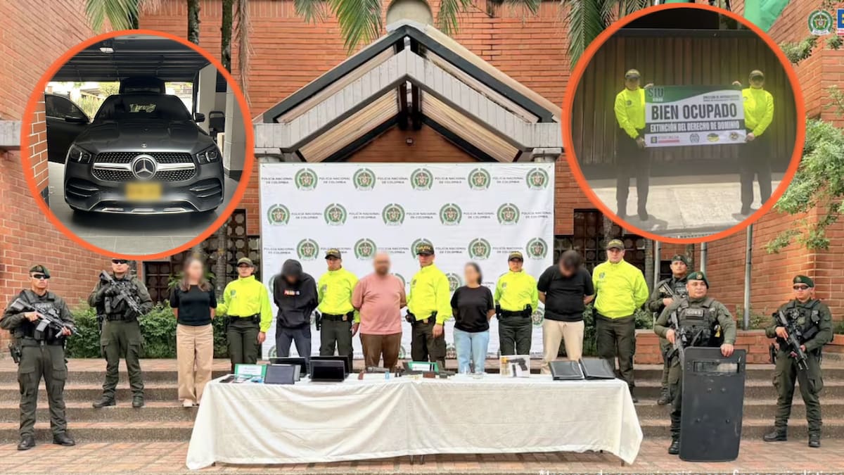 Un grupo señalado de lavar 2,3 billones de pesos del narcotráfico mediante empresas y criptomonedas terminó con cinco personas capturadas, 36 bienes asegurados y una investigación que abarca operaciones realizadas durante ocho años