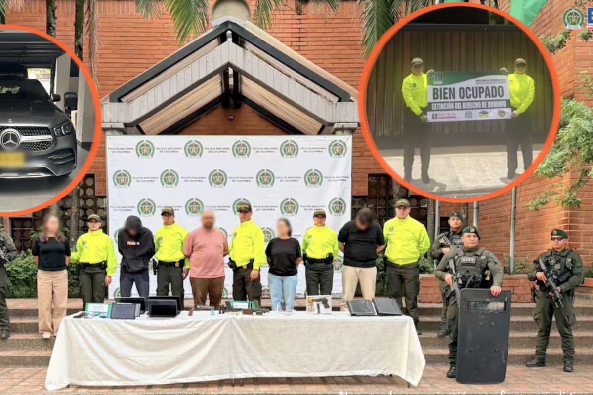 Un grupo señalado de lavar 2,3 billones de pesos del narcotráfico mediante empresas y criptomonedas terminó con cinco personas capturadas, 36 bienes asegurados y una investigación que abarca operaciones realizadas durante ocho años
