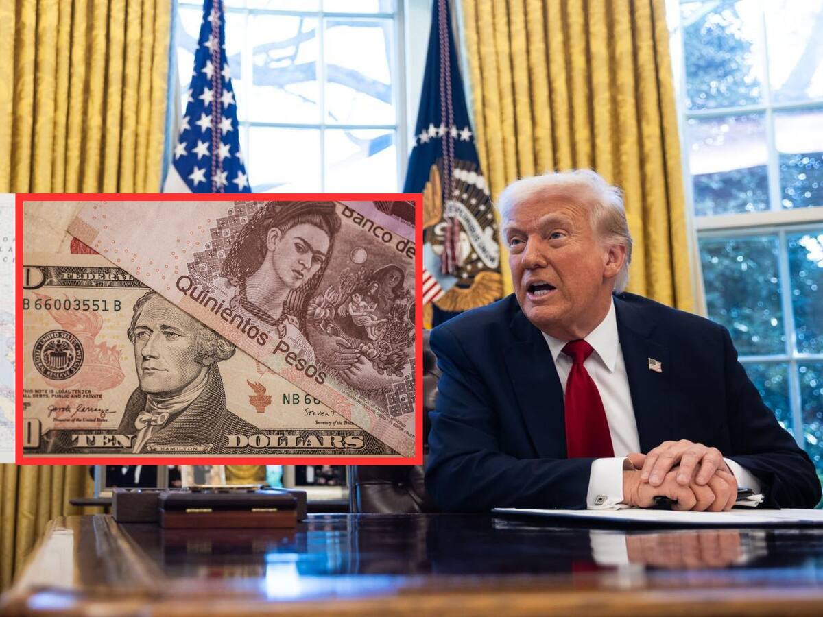 Dólar le gana al peso mexicano. ¿En cuánto se cotiza el dólar hoy? | Crédito: EFE/Canva