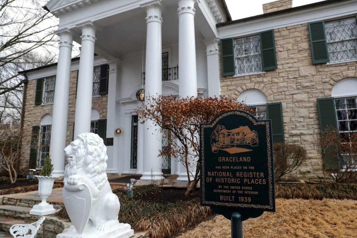Fotografía de la popular casa de Elvis Presley, Graceland. | Crédito: Reuters
