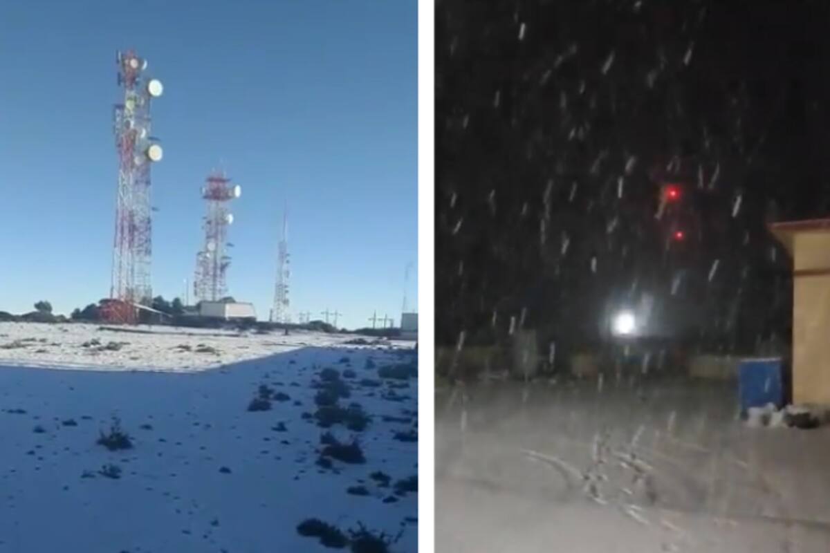 VIDEO: Nuevo León se pinta de blanco; se registran las primeras nevadas en municipio de Galeana