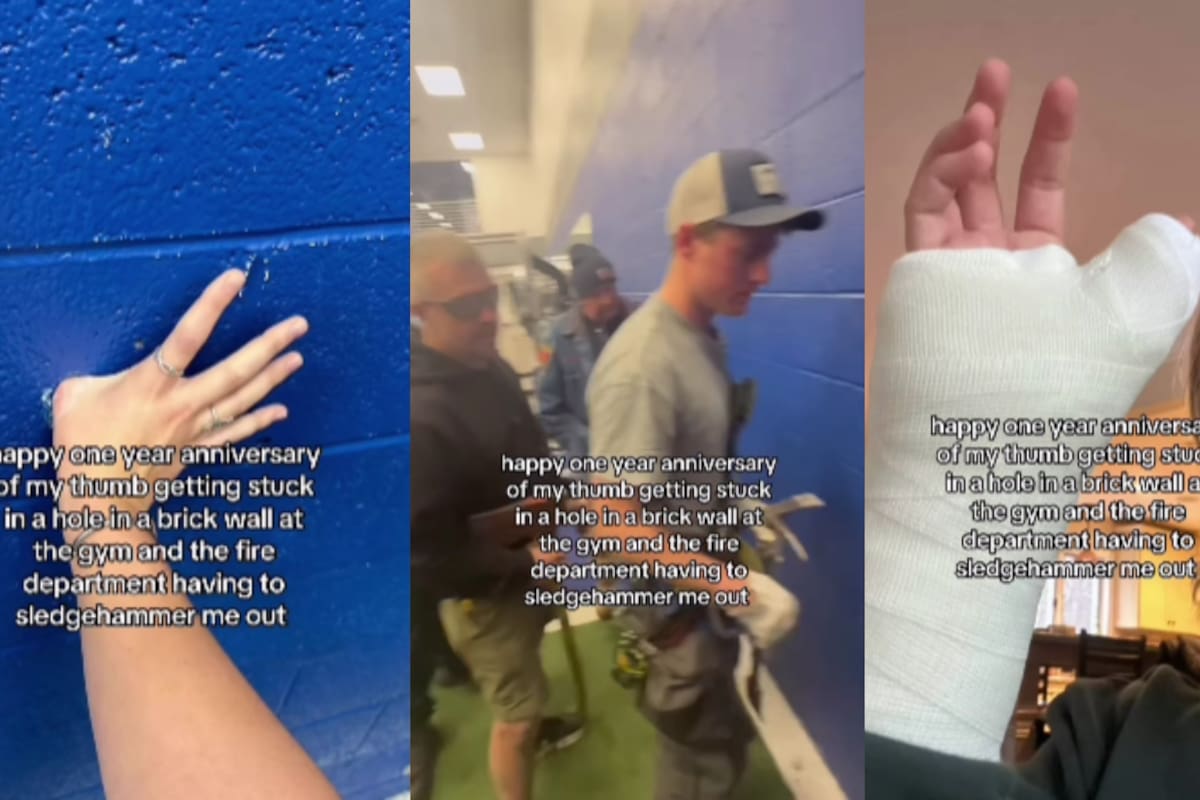 “Tuvieron que utilizar martillos y ella acabó en el médico”: Mujer da a conocer cómo se le atoró un solo dedo en el gimnasio