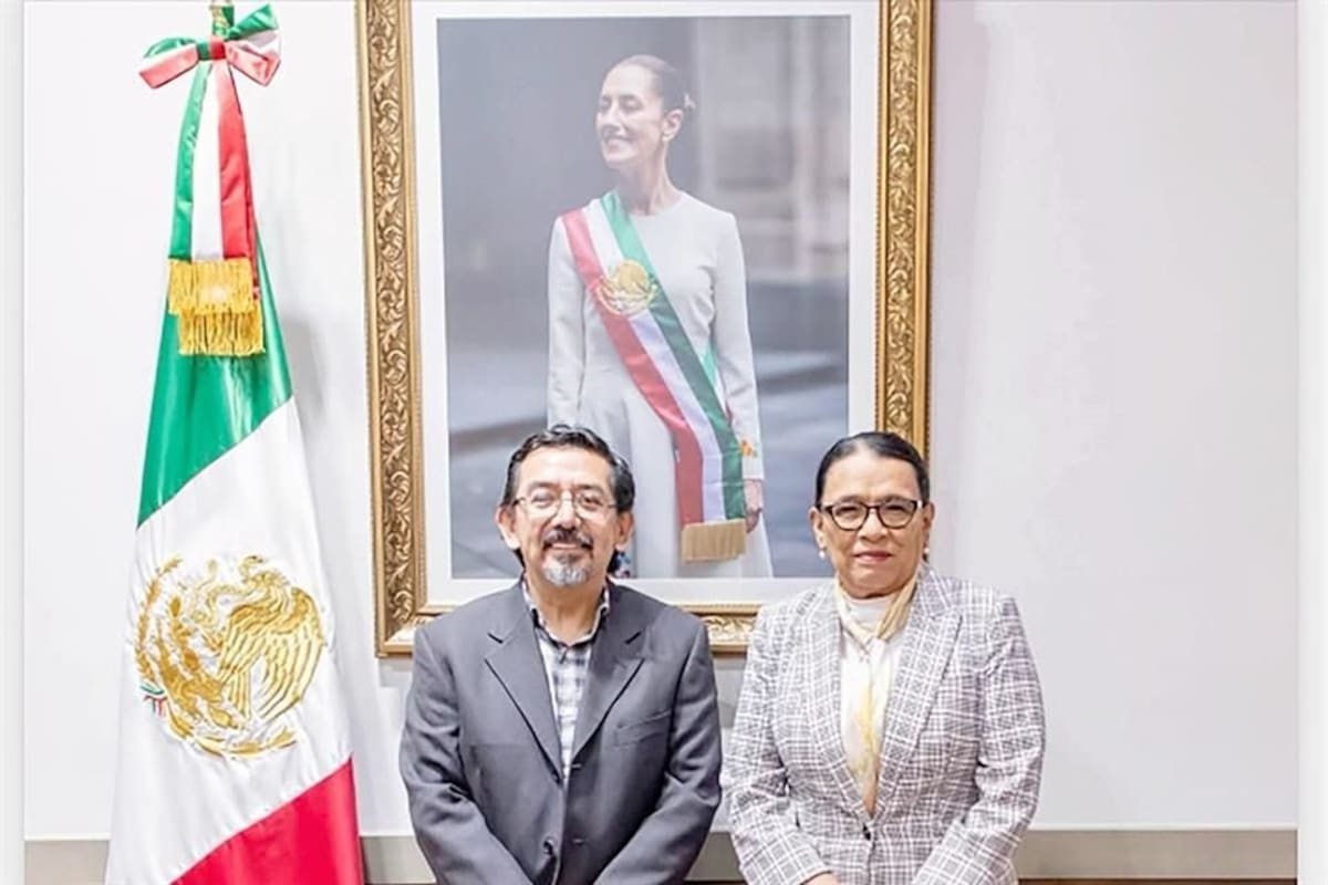 Arturo Chávez (a la izquierda) y Rosa Icela Rodríguez (a la derecha). | Especial