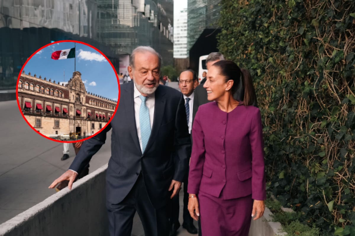 Se reunen en Palacio Nacional Claudia Sheinbaum y Carlos Slim