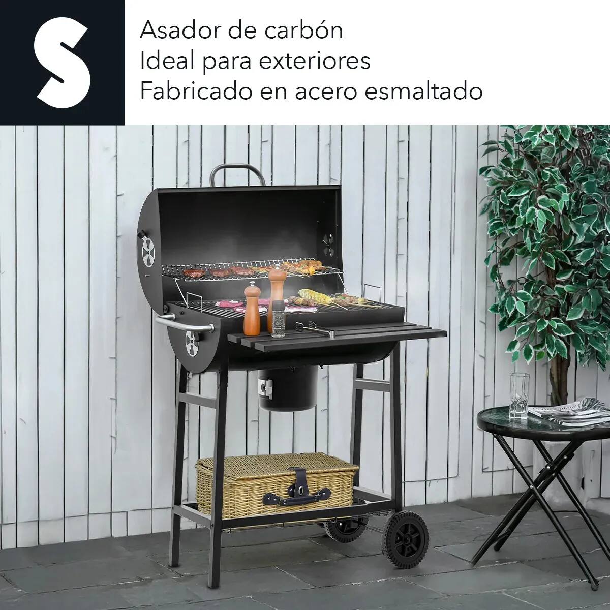 Parrilla Asador de Carbón Tipo Barril de la marca SIGNA | Mercado Libre