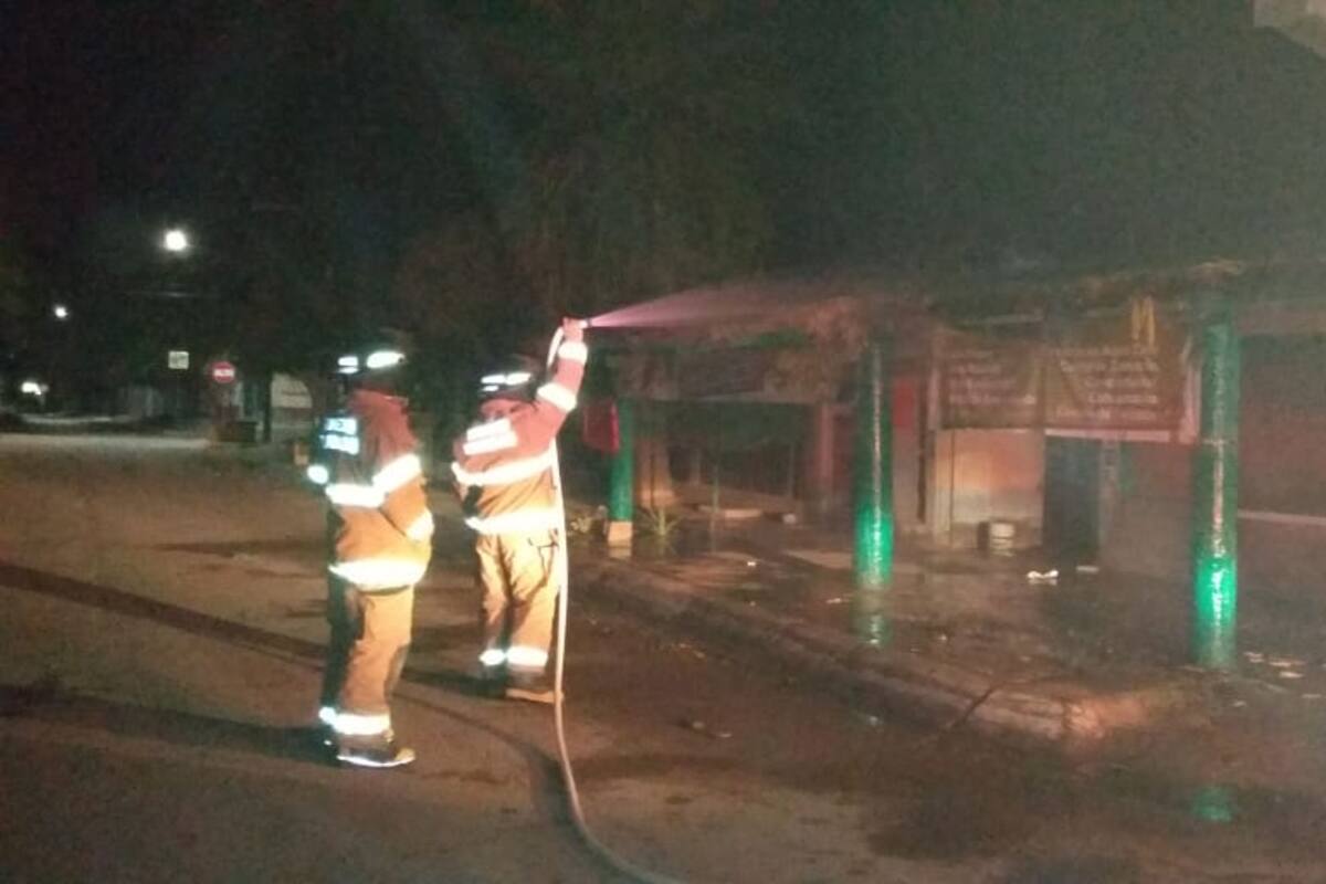 Señalan a mujer de provocar incendio en asadero de Kino