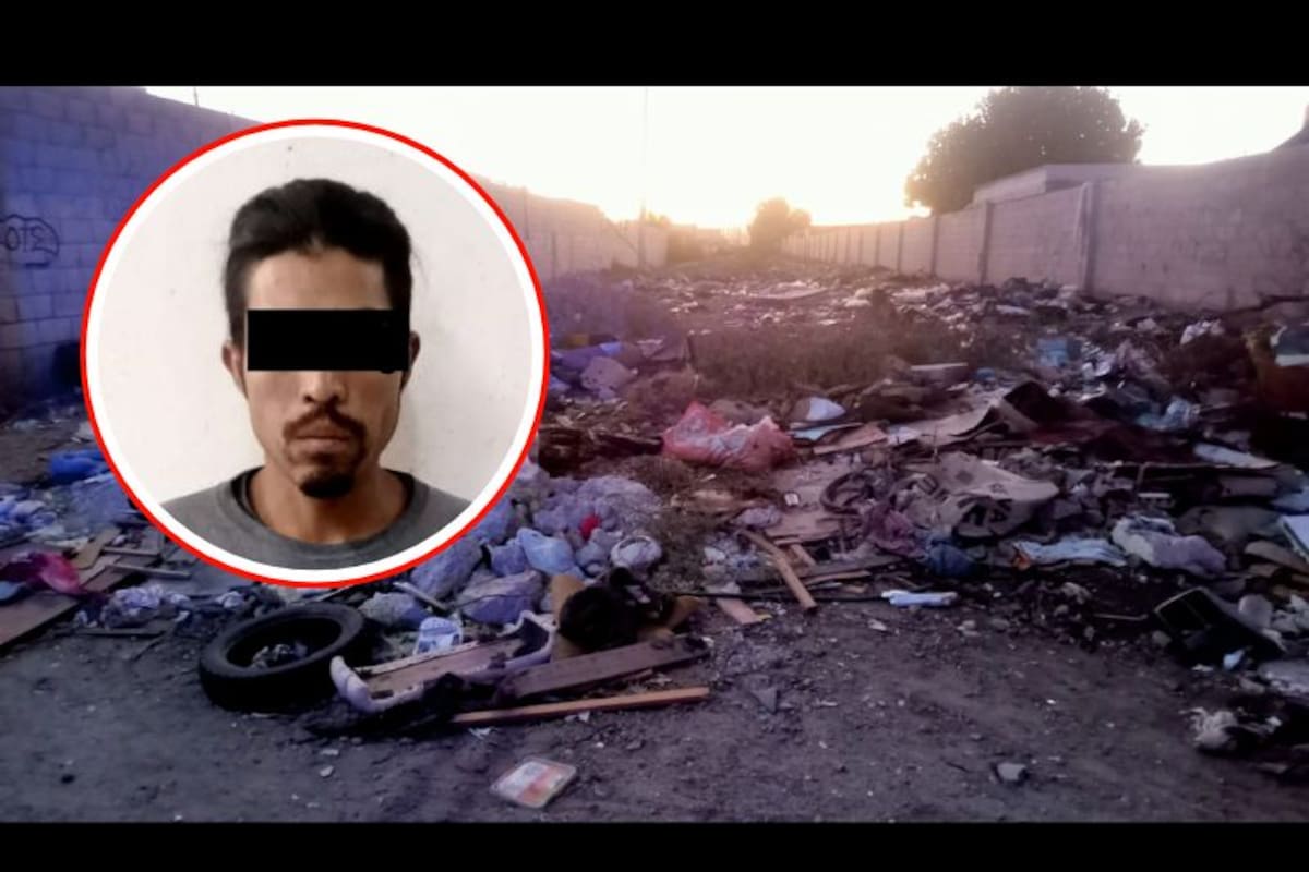 Hombre detenido por tirar escombro en un baldío de Lomas Altas