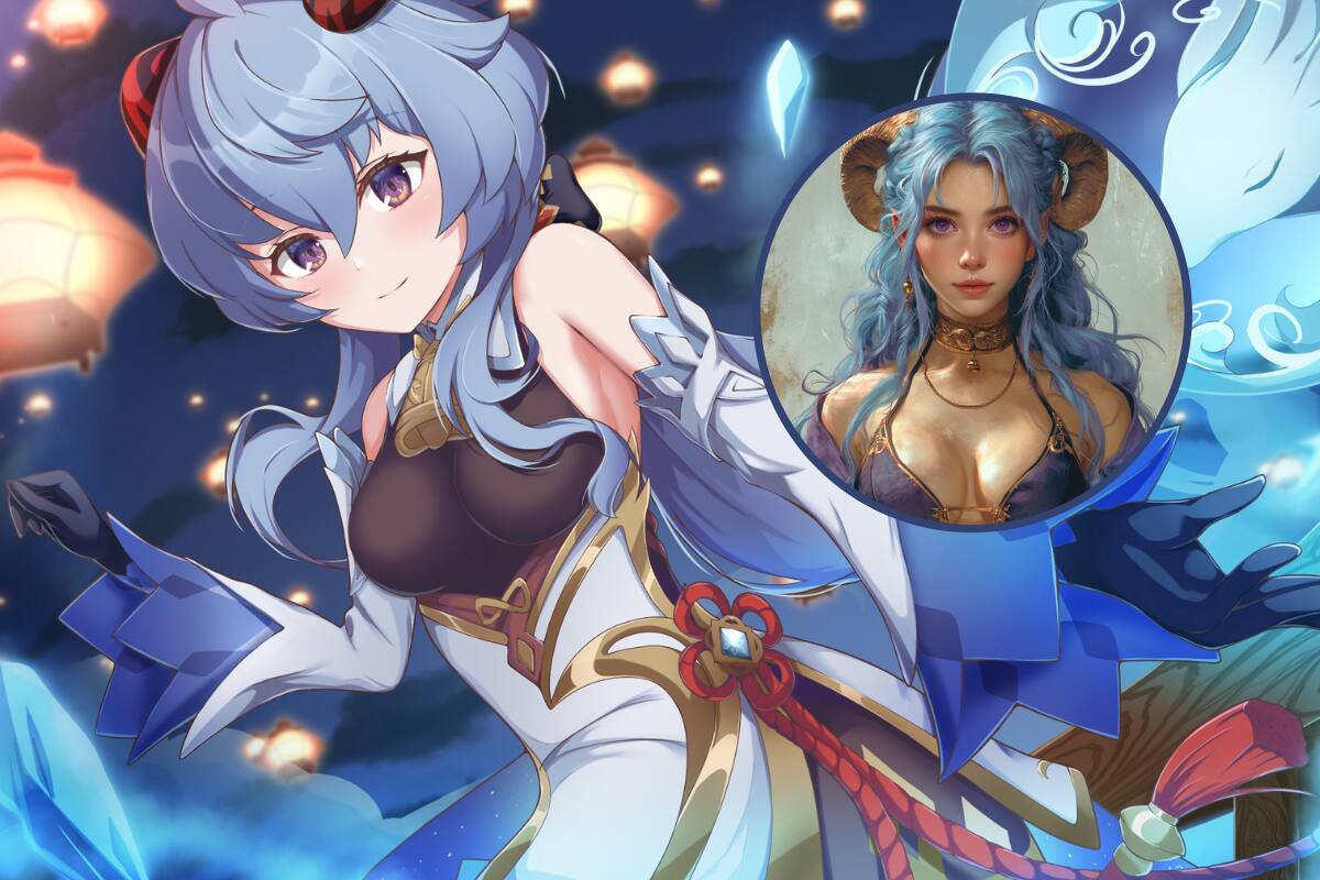 Ganyu: la hermosa criatura de hielo de Genshin Impact en la vida real según la IA