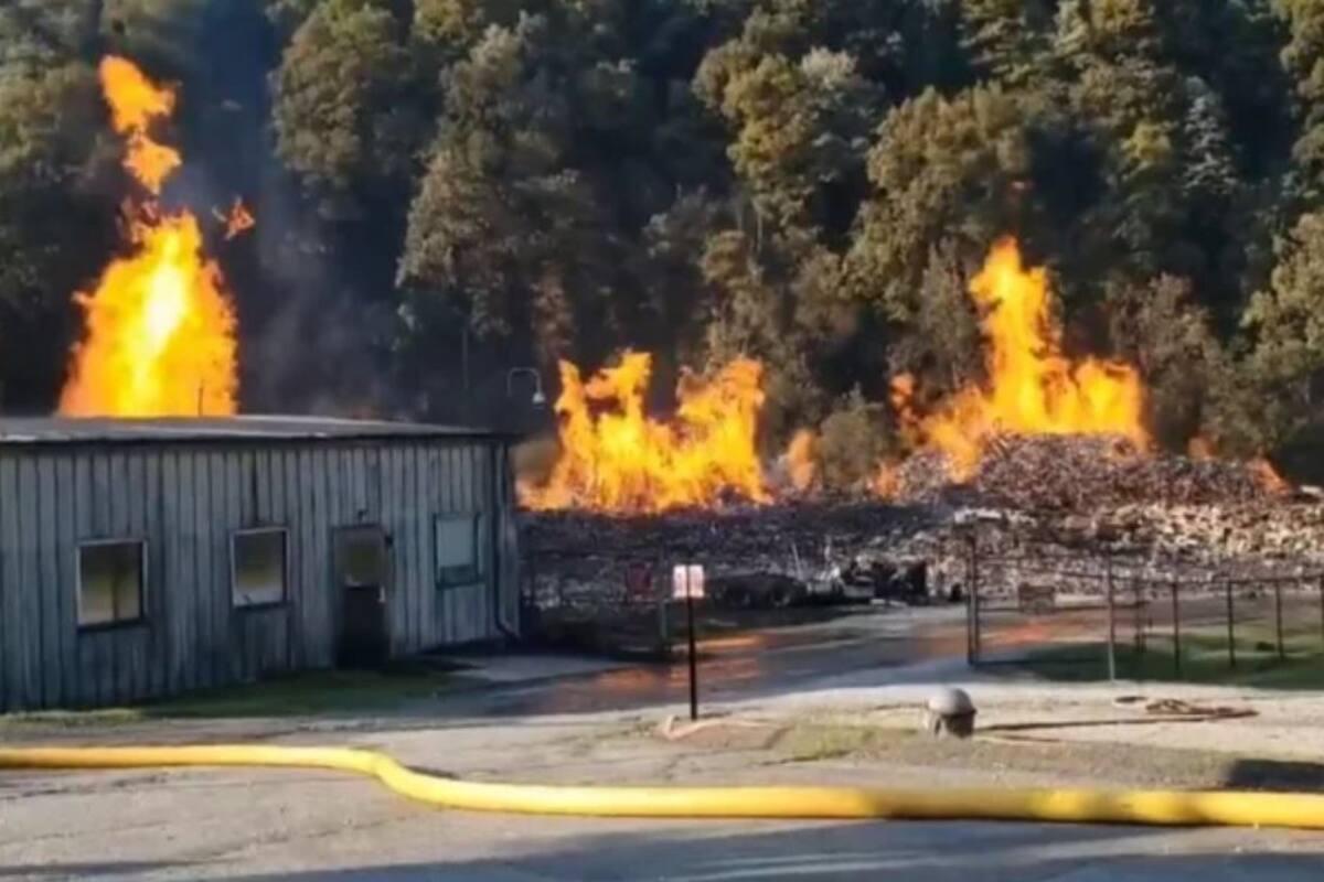 Severo derrame de whisky en río por incendio en EU