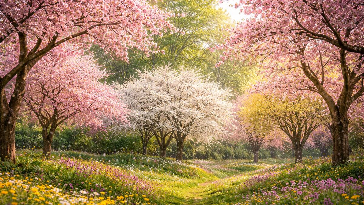¿Sabías que los árboles se sincronizan para florecer a la vez, aunque estén separados por kilómetros?