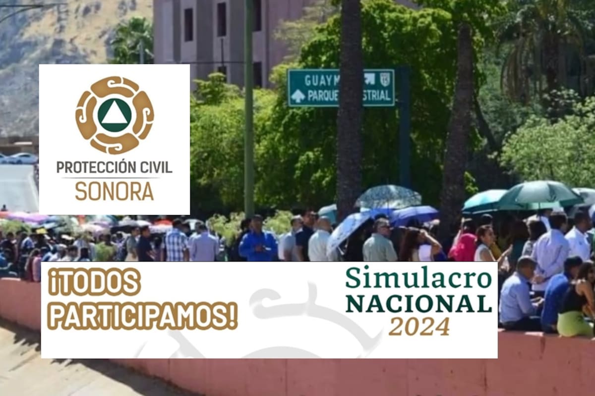 Prepara Protección Civil Sonora “megasimulacro” ¿Cuándo, a qué hora y cómo participar?