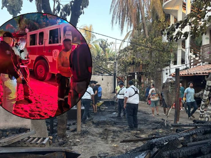 Zona turística en Oaxaca en llamas: Incendio consume decenas de negocios comerciales en ‘Punta Zicatela’; autoridades investigan para conocer el motivo