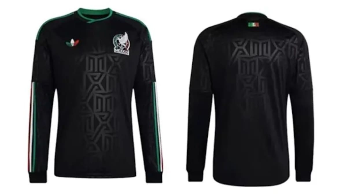 Tercera equipación México 26 adidas manga larga.