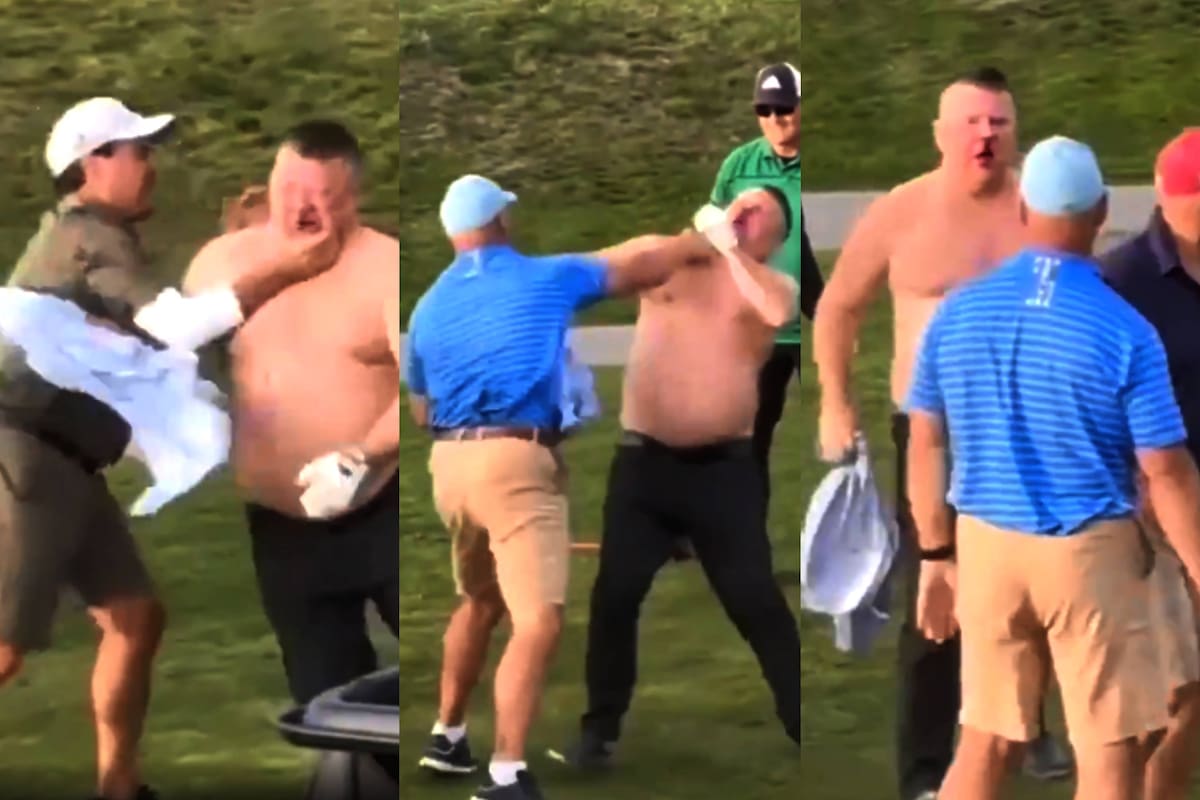 ¡Se armó la bronca! Brutal pelea entre golfistas por “juego lento” en campo de Canadá