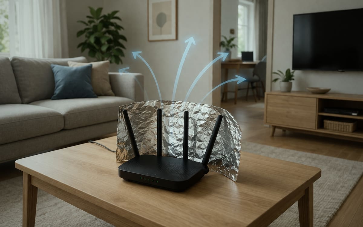 Recomiendan usar papel aluminio en el módem para mejorar la señal WiFi en casa con un método de bajo costo que puede aumentar hasta 20% la cobertura, pero que no sustituye repetidores ni redes mesh. Foto: Especial