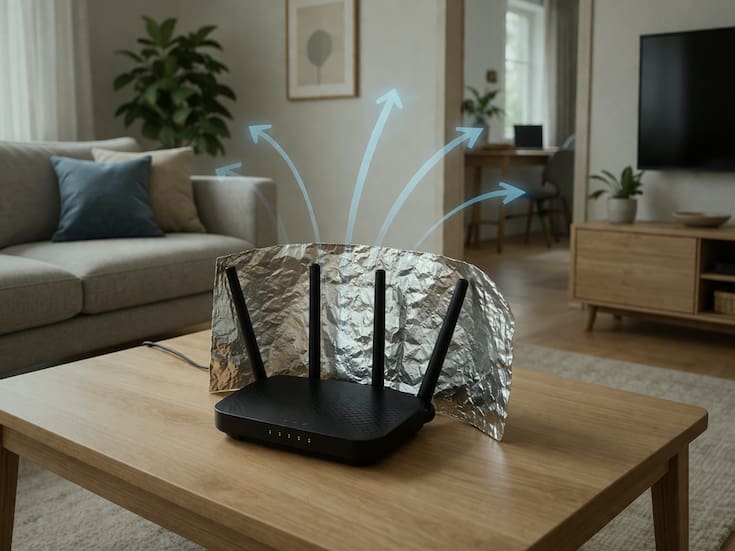 Especialistas recomiendan usar papel aluminio en el módem para mejorar la señal de WiFi en cuestión de minutos sin gastar dinero y dirigirla a zonas específicas de la casa, reduciendo pérdidas hacia paredes y exteriores: ¿Cómo hacerlo sin riesgos?