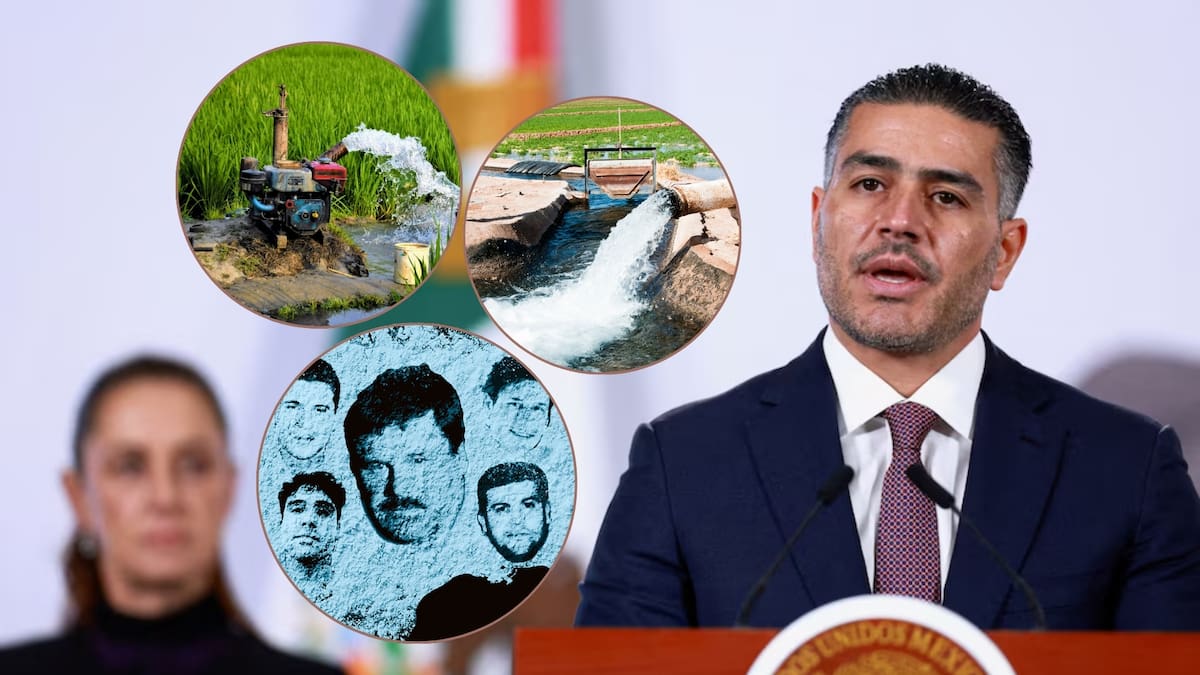 El agua que sostiene al campo de Sinaloa, bajo investigación: Harfuch confirma que la FGR indaga si Los Chapitos controlaron juntas de riego, pero aún faltan denuncias precisas para detener a responsables