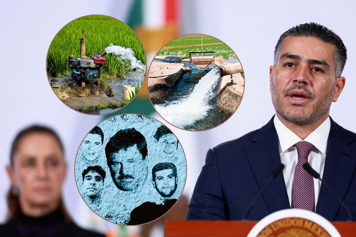 El agua que sostiene al campo de Sinaloa, bajo investigación: Harfuch confirma que la FGR indaga si Los Chapitos controlaron juntas de riego, pero aún faltan denuncias precisas para detener a responsables