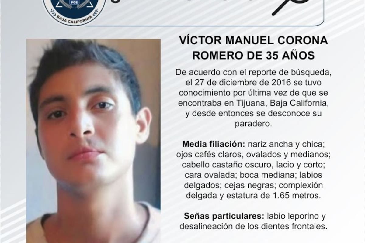 Se busca a Víctor Manuel Corona Romero de 35 años