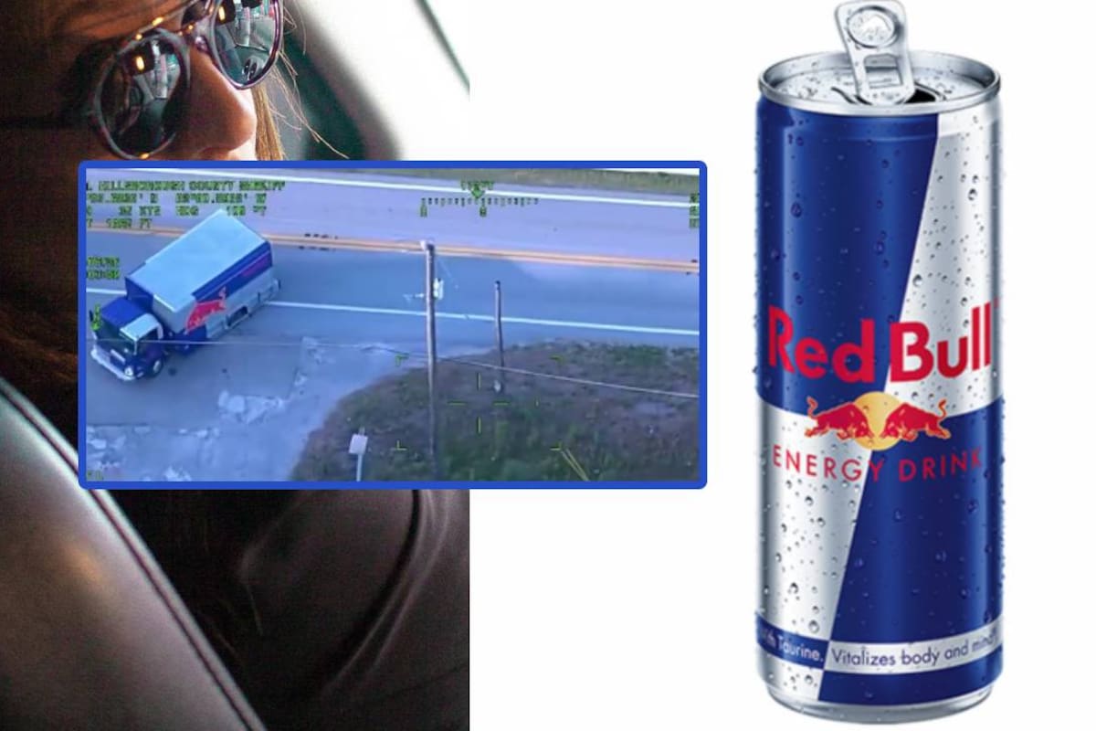 Mujer roba camión de Red Bull y termina arrestada tras persecución en Florida