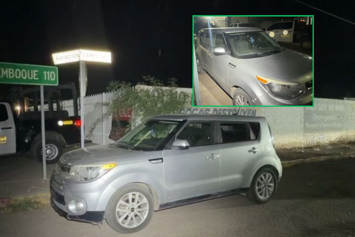 Detienen a dos hombres en Sonora con vehículo robado en Estados Unidos
