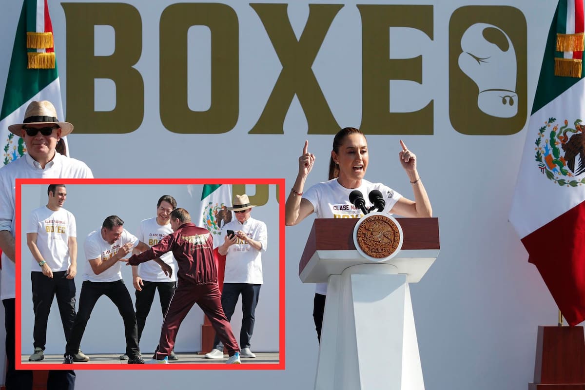 Claudia Sheinbaum encabeza Clase Nacional de Boxeo por la paz y contra las adicciones: “México dice sí al deporte”, afirma