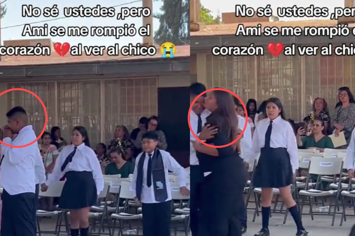 “Se metió a bailar con él”: Madre se vuelve viral al acompañar a su hijo cuando se quedó sin pareja para un número escolar