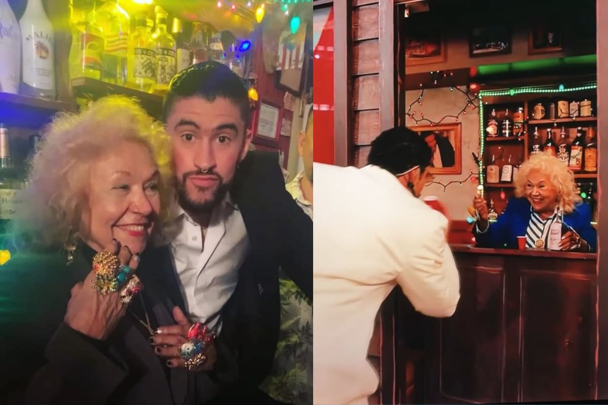 “Toñita”: la icónica señora que le sirvió un trago a Bad Bunny en el medio tiempo del Super Bowl 2026, ¿cuál es su historia?