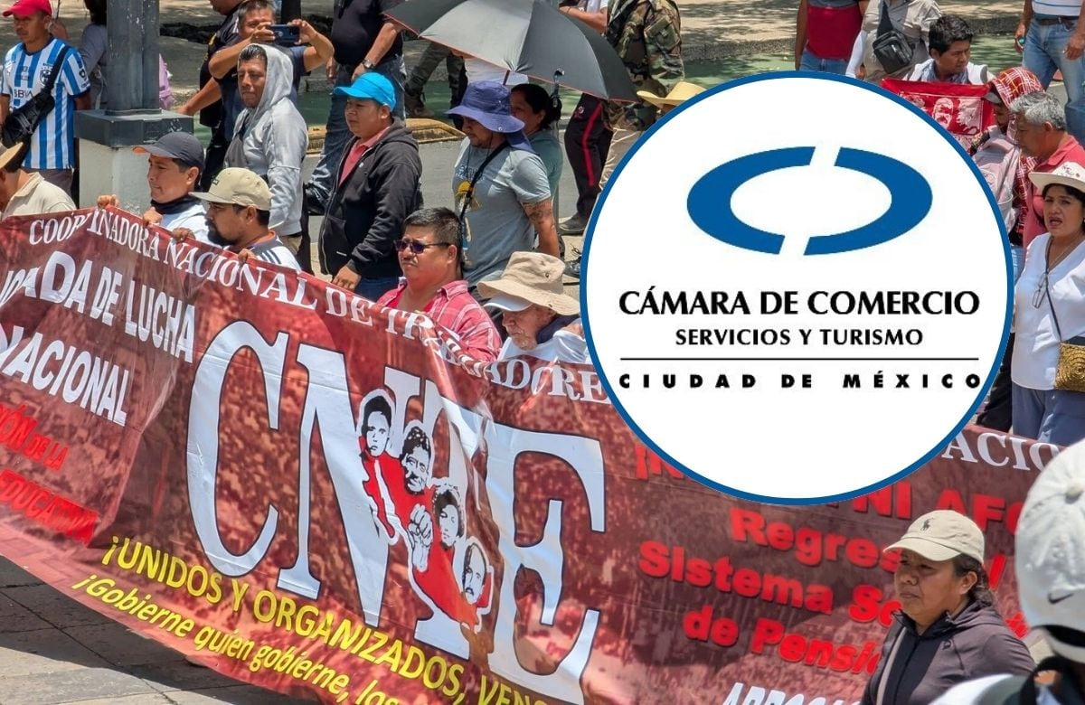 La Cámara de Comercio de la Ciudad de México expresó las consecuencias económicas que podría generar el paro nacional de la CNTE. | Foto: Archivo/Coordinadora Nacional de Trabajadores de la Educación (Facebook)