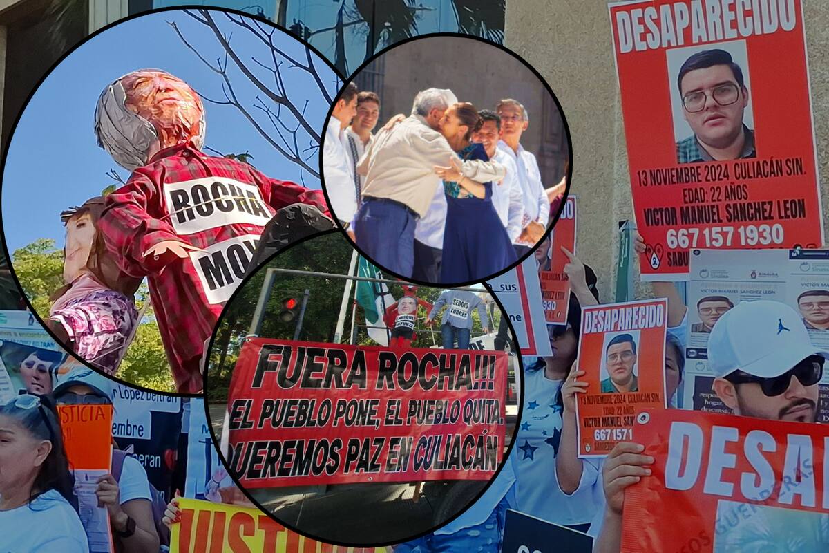 Tras seis meses de guerra del narco en Sinaloa, manifestantes marchan por la paz y piden justicia para los miles de desaparecidos y 942 asesinados