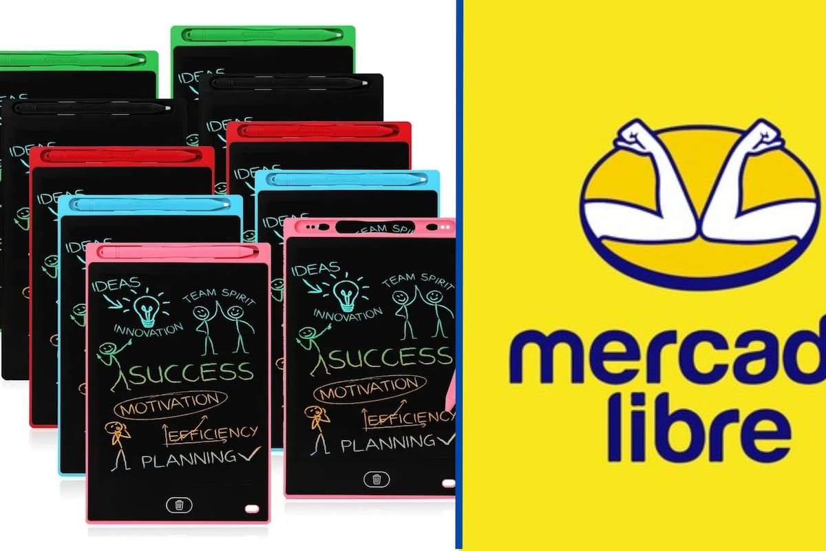 El paquete de 10 tabletas de dibujo para niños con pantalla de 8.5 pulgadas cuesta menos de 400 pesos en Mercado Libre, permitiendo realizar hasta 100,000 trazos sin gastar en papel ni exponerse a reflejos