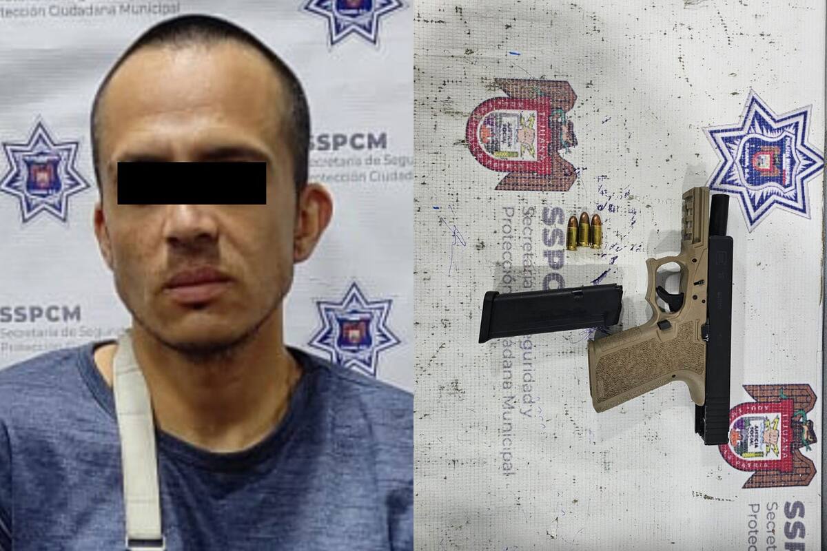 Capturan a generador de violencia armado en colonia Miramar