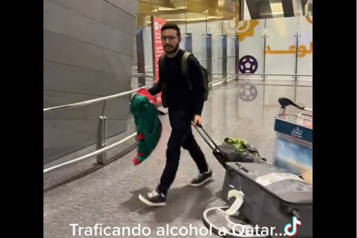 Mundial de Futbol: Denuncian que mexicano trafica alcohol en Qatar