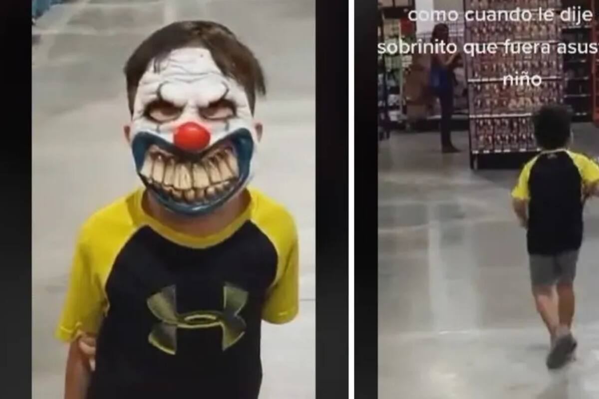 VIDEO: Convence a su sobrino de asustar a niño y provoca accidente