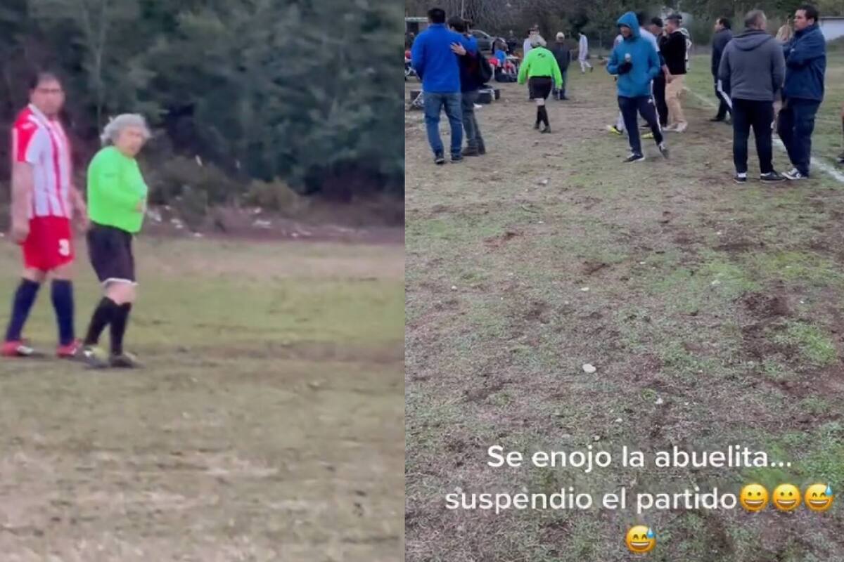Patricia, mujer de 58 años que arbitra partidos de fútbol