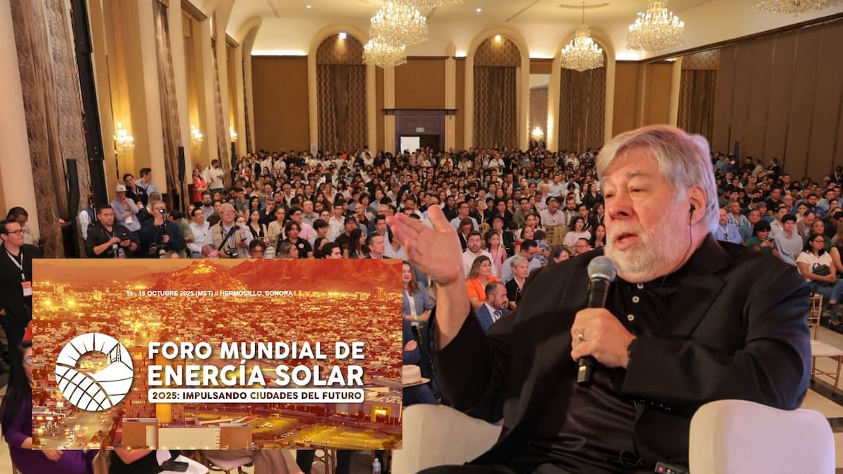 Así se vivió el primer día del Foro Mundial de Energía Solar en Hermosillo con charlas de Wozniak y expertos internacionales