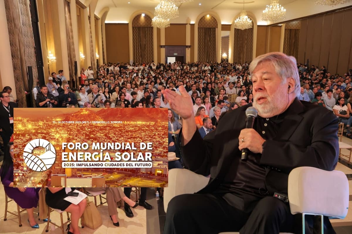 Así se vivió el primer día del Foro Mundial de Energía Solar en Hermosillo con charlas de Wozniak y expertos internacionales