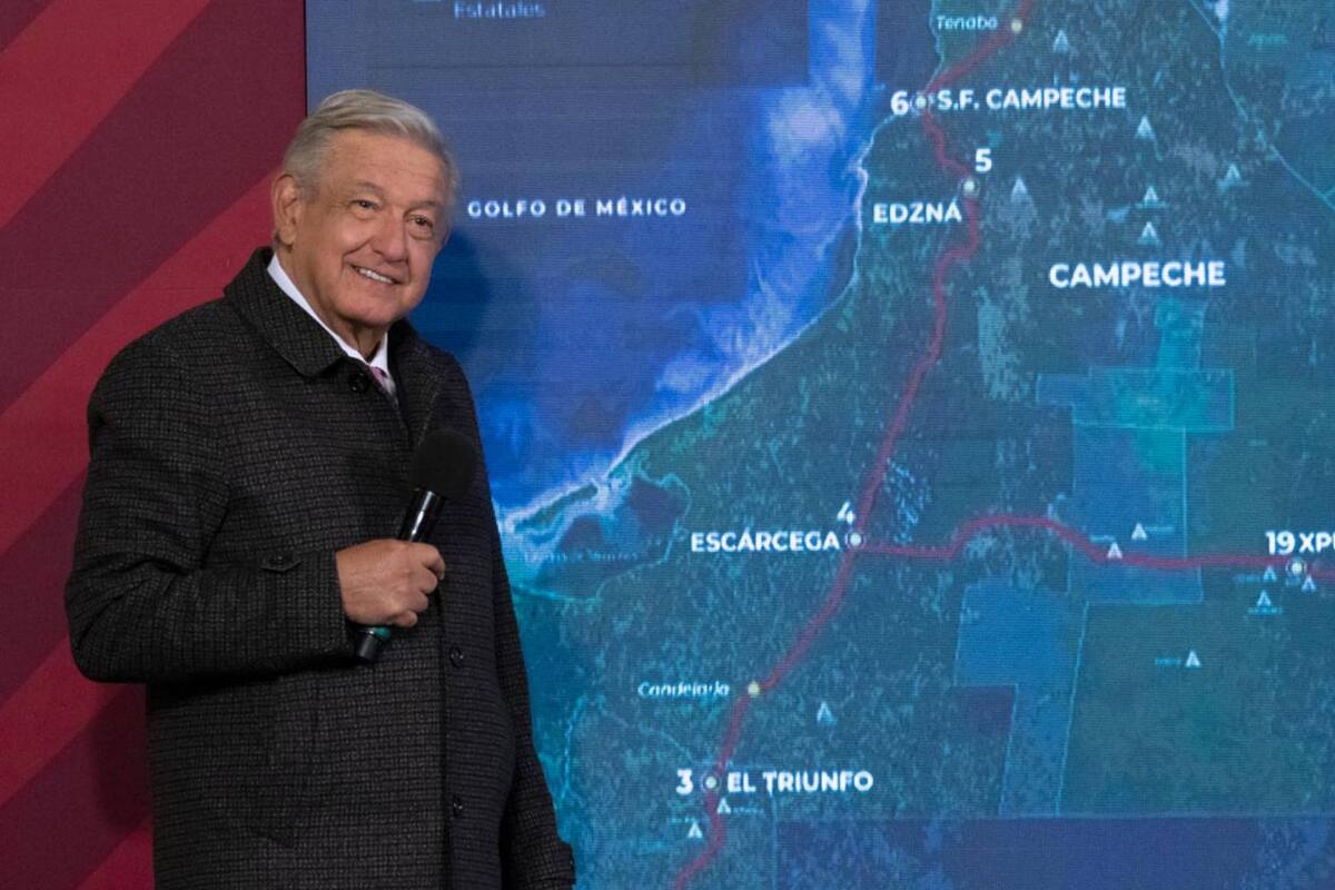 AMLO plantea pruebas del Tren Maya en julio de 2023