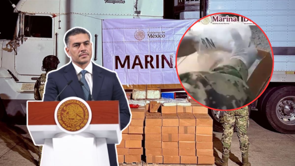 Más de media tonelada de droga asegurada durante un operativo en Mazatlán, estaban ocultos en un camión informó Omar Garcia Harfuch