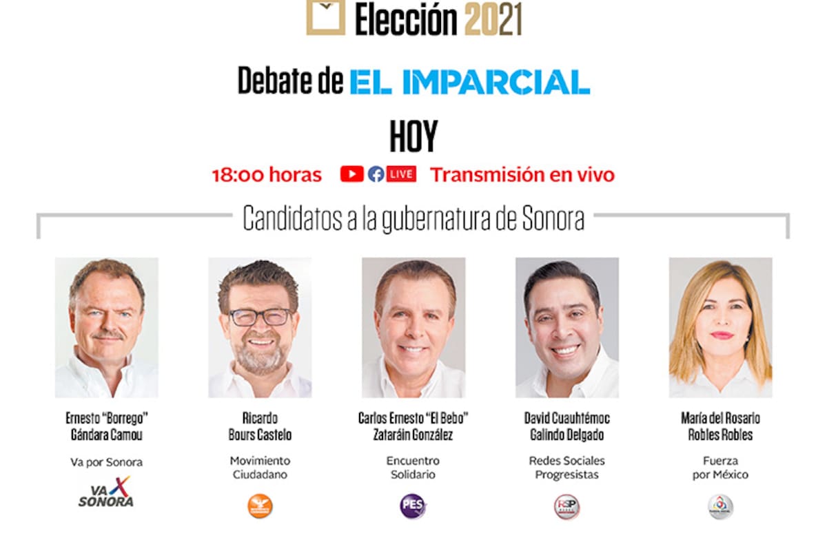 Participan hoy candidatos a la gubernatura en el Debate de EL IMPARCIAL