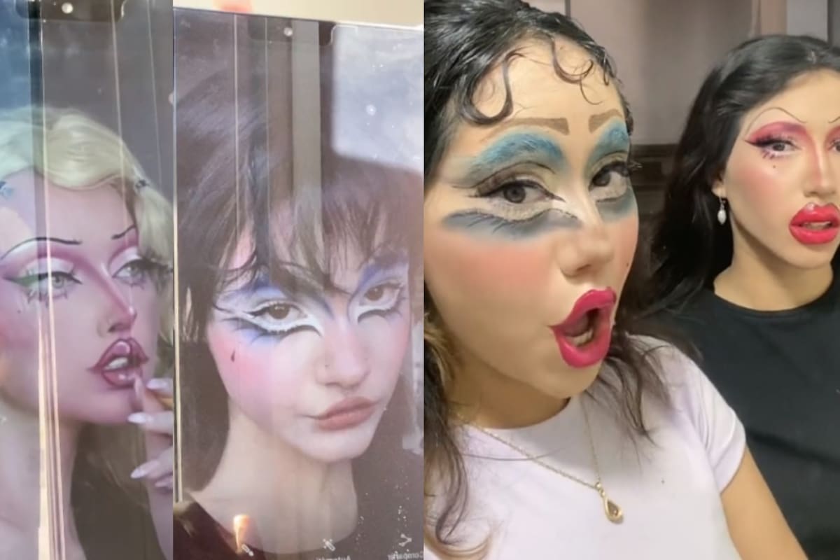 Jóvenes intentan recrear un maquillaje de internet y sale MAL: parecen “payasos”