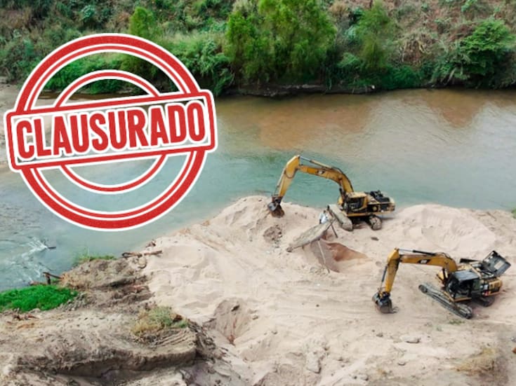 Clausuran extracción ilegal de arena en el río Suchiapa: maquinaria asegurada y daños al ecosistema en Chiapas
