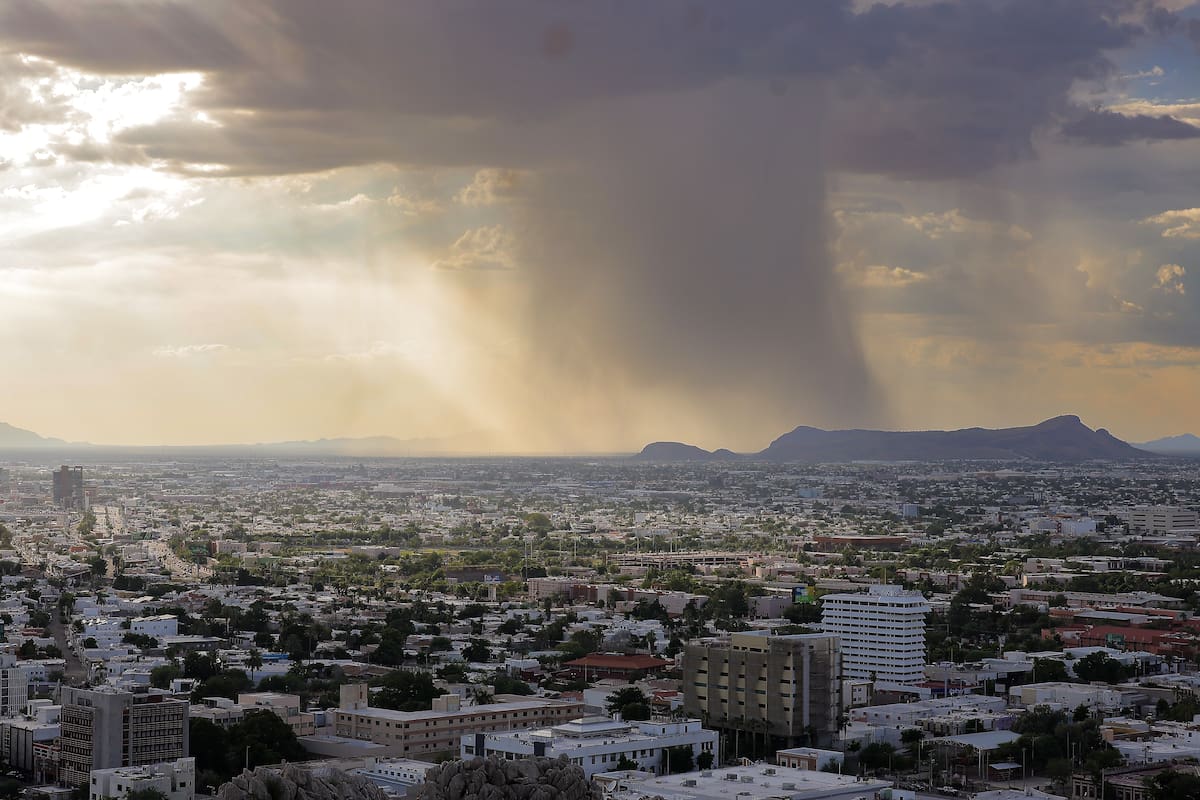 Prevén lluvias de hasta 70% para Hermosillo esta semana