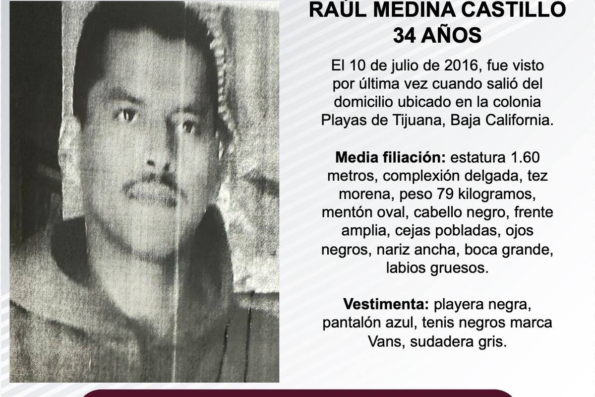 Se busca a Raúl Medina Castillo, de 34 años de edad